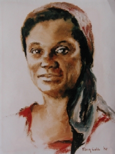 Portrait of Ghanaian woman, 1988. Filson Special Collections