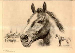 The first Kentucky Derby winner, Aristides, by R.H. Palenske. Filson Print Collection 