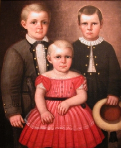 Three Jessee Boys, oil on canvas, c. 1865, by R.B. Craft (before 1839-after 1865). Filson Portrait Collection