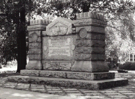 Monument erected by the state of Michigan in 1904 in memory of the Kentuckians killed at the Battle and Massacre of the River Raisin.