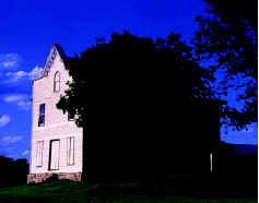 Pleasant Ridge Church in Pendleton County.  Now abandoned, stands on one of the highest points in the area.