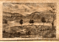 Fort Harmar in 1700, Original Contributions to the American Pioneer, Samuel P. Hildreth (1783-1863), 1844.