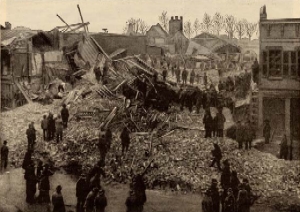 Debris at Falls City Hall, Scientific American, April 12, 1890, New York. Filson Library Collection