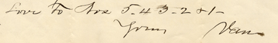 Fayette S. Van Alstine, 24 October 1879. Filson Special Collections