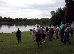 Standing on Pittsburgh Landing, the troops gazed out upon the mighty Tennessee River.