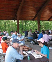 Fortifying the troops, the food in 2006 is a little better than hard tack and blue beef.