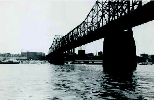 Louisville Muncipal Bridge later named George Rodgers Clark Memorial Bridge